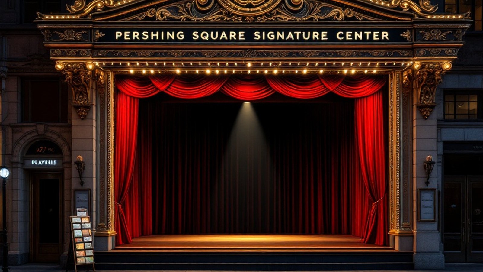 Exterior of Pershing Square Signature Center on 42nd Street