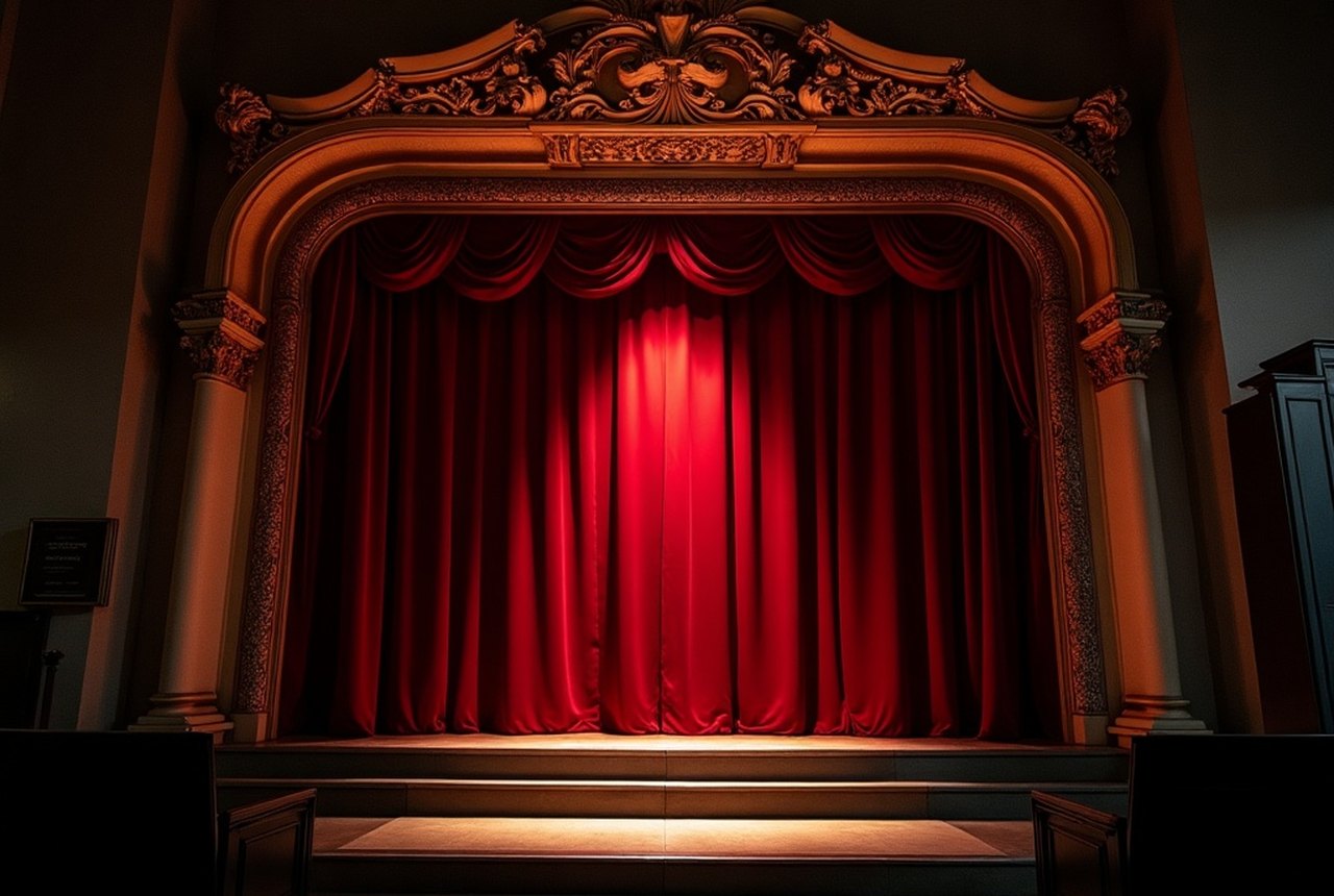 Box office window at an Off-Broadway house