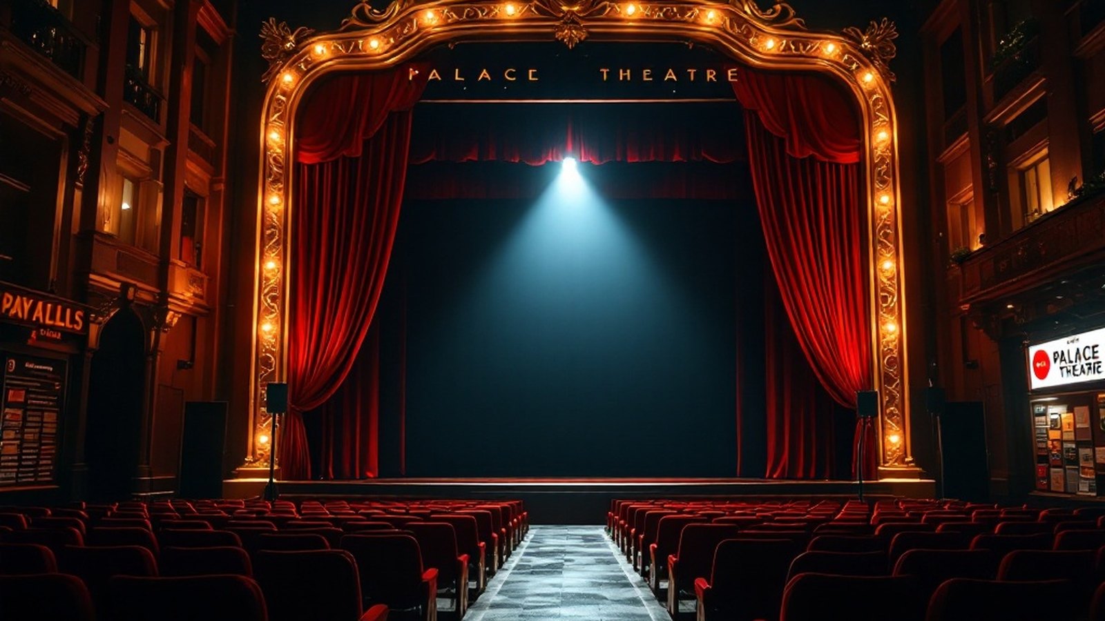 Exterior of the Palace Theatre marquee
