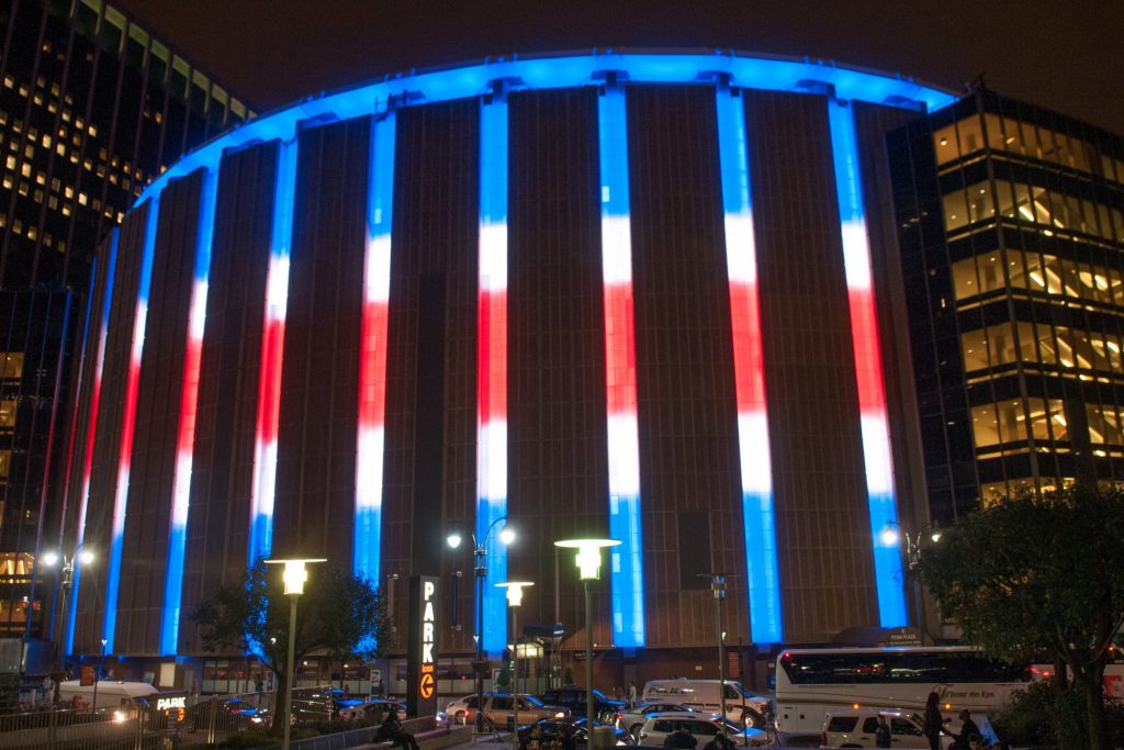 The Madison Square Garden is home to many New York City sports teams